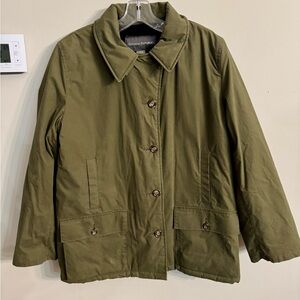 Banana Republic Olive Green Lined Utility Coat
